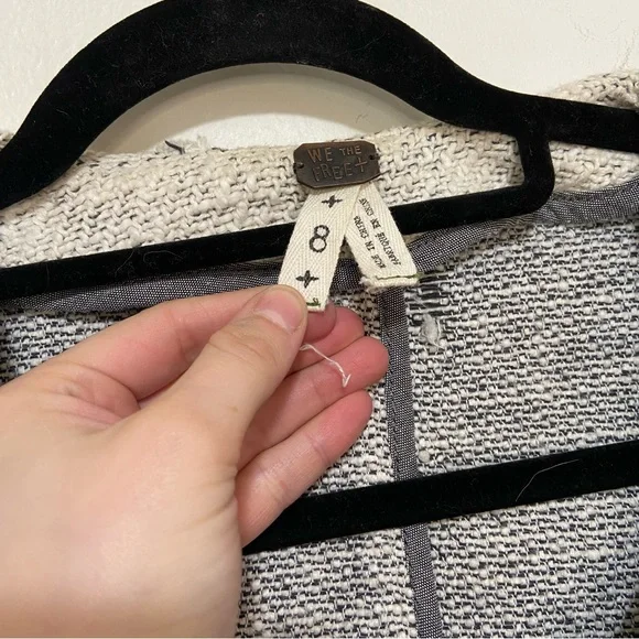 We the Free Free People Tweed Asymmetric Moto Bomber Jacket - Picture 8 of 8